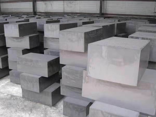 100% Πυκνότητα άνθρακα 1,60g/cm3 0,8mm Μπλοκ και ράβδος γραφίτη για βιομηχανικές εφαρμογές