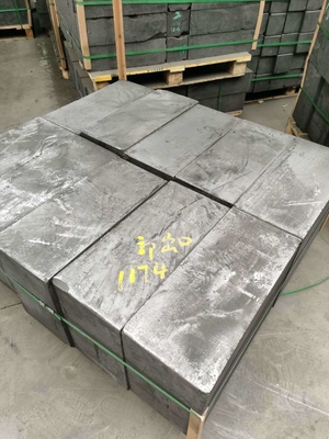 Βιομηχανικό 0,8 mm Graphite Block/Rod με 1.65 Bulk Density και Μορφολογία Κρυστάλλων