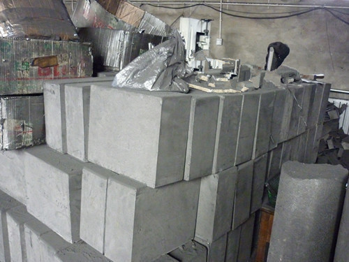 500*300*200mm Μεγάλη πυκνότητα 1,76g/cm3 Μπλοκ γραφίτη για μηχανική ηλεκτρικής εκκένωσης