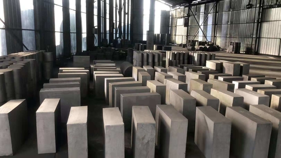 Σχηματισμένο γραφίτη για ισοστατικό σχηματισμό 1.6 1.65 1.78 1.80 1.85 1.91g/cm3