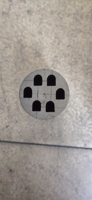 1.85g/cm3 Εσωτερικά επικαλυμμένα στρογγυλά εργαλεία εξάγωνου γραφίτη για συνεχείς χύτευσης χαλκού από άνθρακα