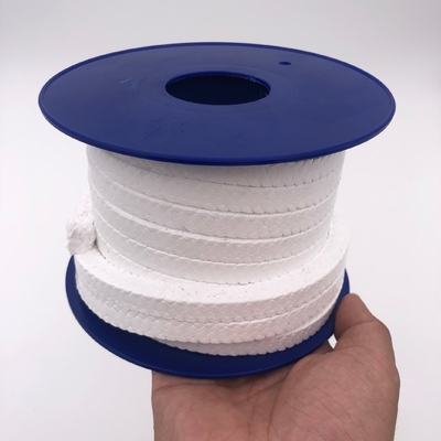 Πρότυπο 100% καθαρό PTFE πλεγμένο σχοινί συσκευασίας για προσαρμοσμένη απόδοση σφράγισης