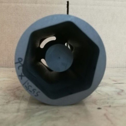 Έκταγωνικός μολύβδος γραφίτη για συνεχή χύτευση μεταλλικής ράβδου/σωλήνα 100% άνθρακα