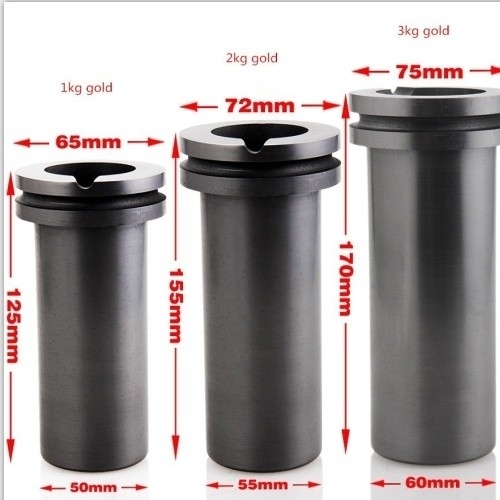 GC-123 100% άνθρακα 1kg 2kgs 3kgs γραφίτη χωνευτήρα για τήξη χρυσού ασήμι